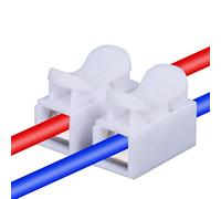 50/100PCS CH2 High Pressure Resistant 2pin 10A Push Quick Wire Cable Connector Connectors Wiring Cable White Electrical Terminal
