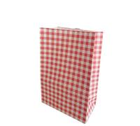 50/100pcs Colorful Plaid Paper Bags, Birthday Party Gift Must-have, Beautiful Gift Wrapping Paper, Gift Bags Ideal Choice for Birthday Wedding Sweets(A2,50PCS_23X15X8CM)