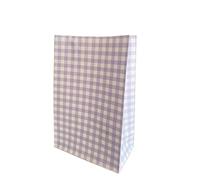 50/100pcs Colorful Plaid Paper Bags, Birthday Party Gift Must-have, Beautiful Gift Wrapping Paper, Gift Bags Ideal Choice for Birthday Wedding Sweets(A5,50PCS_23X15X8CM)