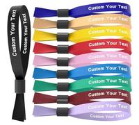 50/100pcs Custom Personalized Wrist Bands Cloth Event Wristbands VIP Wrist Disposable Wristbands Events Concert Party