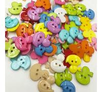 50/100pcs Duck Button Craft Sewing Mix Color PT148-50 pcs