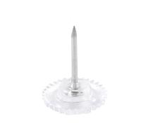 50/100Pcs Flat Head Push Pin Gear-shape Pushpin Map For Bulletin Board Photo Wall Sewing Fabric Quilting Round Pins Maps Cork Bulletin Head Clear