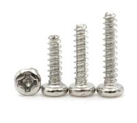 50/100pcs Grade 4.8 Carbon Steel Cross Recessed Round Head Self-tapping Flat Tail Screws M1.2 M1.7 M2 M2.6 M3 M4 M5(5mm,M1.4 (100pcs))