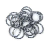 50-100pcs/lot 8 10 15 18 20mm 5-Colors Jump Rings Round Twisted Split Rings Connectors for DIY Jewelry Finding Making Supplies-QQ-215 Gun Black-1.2 x 12mm 100pcs