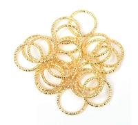 50-100pcs/lot 8 10 15 18 20mm 5-Colors Jump Rings Round Twisted Split Rings Connectors for DIY Jewelry Finding Making Supplies-QQ-215 Gold-1.2 x 10mm 100pcs