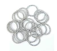 50-100pcs/lot 8 10 15 18 20mm 5-Colors Jump Rings Round Twisted Split Rings Connectors for DIY Jewelry Finding Making Supplies-QQ-215 Rhodium-1.2 x 8mm 100pcs