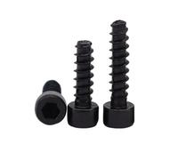 50-100pcs M2/M2.6/M3/M4 Nickel Plated Carbon Steel Hexagon Socket Cap Head Flat Tail Self-tapping Screws, M2x10mm(100pcs)