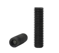 50-100PCS M3 M4 M5 Grade 12.9 Carbon Steel Hex Socket Flat Point Set Screw DIN913 Grub(20mm,M3 (100pcs))