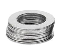 50/100pcs M3-M6 Stainless Steel Ultra Thin Flat Gasket Shim 0.1-0.5mm(M5x9 100pcs,0.1mm Thickness)