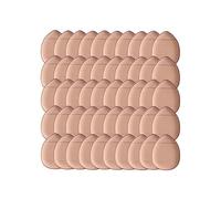50/100PCS Mini Finger Puff Makeup Sponge Puffs Concealer Foundation Air Cushion Cosmetic Tool Dry Wet for Women Beauty(Brown 50pcs)