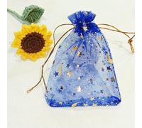 50/100pcs Moon Star Organza Gift Bag Multicolor Jewelry Gifts Pouches For Wedding Party Candy Bag Jewelry Packing