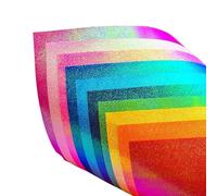 50 / 100Pcs Multicolor Glittering Paper Sheet 15cm Metallic Craft for Craft Gift Wrapping and Decoration Colorful