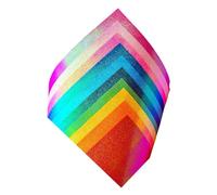 50 / 100Pcs Multicolored Pearlescent Paper 15cm Metallic Craft Sheets for Kids Card Making School Art Craft Project Reflective