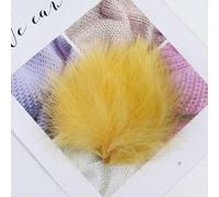 50/100pcs Quality Fluffy Turkey Feathers Bulk Light Pink Feather DIY Wedding Decor Fly Tying Material Handicrafts7-12cm-Gold-100 per Pack