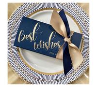 50/100pcs Wedding Favors Boxes Candy Boxes with Ribbon Rectangle Paper Sweets Box for Wedding Party Supplies(100pcs,Color 5)