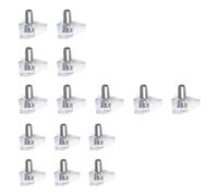 50/10PCS Transparent Shelf Stud Pegs Plastic Laminate Support Fixed Cabinet Shelves Glass Plate Furniture Holder(50PCS-Transparent)