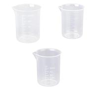 50 150 250ml Transparent Plastic Lab Measuring Cup 3pcs Measuring Cup Tool