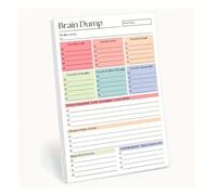 50/150 Sheets Undated Minimalist Journal Brain Dump Notebook A5 To-Do List & Task Manager For Project Planning Self-Organization