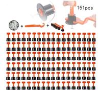 50/151Pcs Tile Leveling Device Tile Leveler Leveling Systems Alignment Spacers for Flooring Wall Leveler Spacer Clip