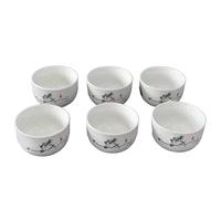 50-180ml 6pcs Ceramic Chinese Tea Cups Kung Fu Tea Cup Hand Painted Tea Cups,For Tea Coffee Gift