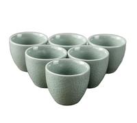 50-180ml 6pcs Ceramic Chinese Tea Cups Kung Fu Tea Cup Hand Painted Tea Cups,For Tea Coffee Gift