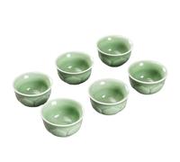 50-180ml 6pcs Ceramic Chinese Tea Cups Kung Fu Tea Cup Hand Painted Tea Cups,For Tea Coffee Gift