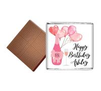 50 18th Birthday Chocolate Favours (Milk/Silver)