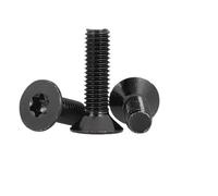 50/20/ 10/ 5pcs GB2673 Black A2-70 304 Stainless Steel Torx Head Flat Countersunk Screw Six Lobe Bolt M1.6 M2 M2.5 M3 M4 M5 M6(20mm,M8 (5pcs))