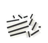 50/20/10Pcs 2.54mm Single Row Male 1/2 * 40P PCB Board Pin Header Connector Strip Pinheader 2/3/4/5/6/8/10/12/20/40Pin(2X12Pin (10PCS))