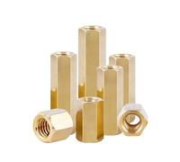 50/20/ 10pcs Hex Female To Brass Standoff Spacer Hexagonal Stud Hollow Pillars M2-M6(38mm,M3 (20pcs))