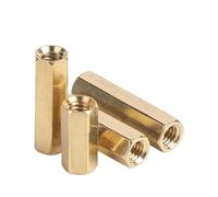 50/20/ 10pcs M2 M2.5 M3 M4 M5 M6 Hex Female to Female Brass Standoff Spacer Hexagonal Stud Spacer Hollow Pillars(23mm)
