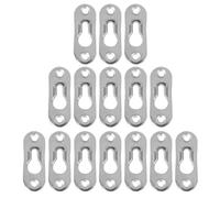 50/20/10Pcs Picture Hangers 45mmX16mm Metal Keyhole Hanger Fasteners for Photo Frame Furnniture Cabinet Accessory +Screw for Home Decoration(20pcs)
