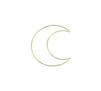 50-200mm Moon Shaped Dream Catcher Frame Metal Moon Hoop For Handmade Making Wall Decor Tapestry Wall Hanging Black And White