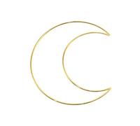 50-200mm Moon Shaped Dream Catcher Frame Metal Moon Hoop For Handmade Making Wall Decor Tapestry Wall Hanging Black And White
