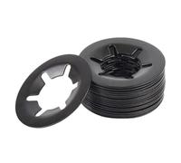 50-200pcs Black 65 Mn Steel External Circlip Self-Locking Retaining Clip Push On Shaft Bearing Snap Ring Washer M2-M12(M2.5x8(100Pcs))