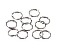 50-200pcs/lot 4-20mm Open Jump Rings Double Loops Split Rings Connectors for DIY Jewelry Making Supplies-Gun Black-14.0mm x 100pcs