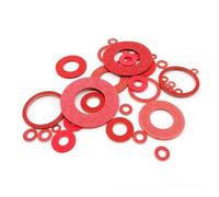 50/200pcs M2 M2.5 M3 M4 M5 M6 M8 M10 M12 M14 M16 Red Steel Paper Insulating Flat Washer Insulation Plain Gasket Pad Ring Spacer(50pcs M12x22x1.2mm)