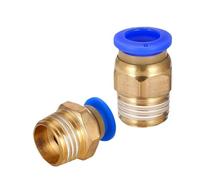 50/200PCS Pneumatic Air Connector Fitting PC 4mm 6mm 8mm 10mm 12 Thread 1/8" 1/4" 3/8" 1/2" Hose Fittings Pipe Quick Connectors(PC10-03,50Pcs)