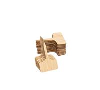 50-200PCS Wood T-Shape Plant Labels PracticalSeedings Sign Tags Marker Gardening Soil Insert Sticks for Garden,Outdoor(6x10x0.5cm 50pcs)