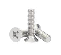 50/20Pcs M2.5 M3 304 Stainless Steel Cross Flat Countersunk Head Screw Bolts(4mm,M3.0 (50pcs))