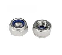 50/30/10pcs DIN985 M2 M2.5 M3 M4 M5 M6 M8 M10 M12 Stainless Steel Self-Locking Nut Nylon Lock Locknut Slip Hex(M10(10PCS))