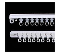 50~300 Cm Self Adhesive Curtain Track Set For Bedroom, Living Room, Office, Ceiling Or Wall Mount Living Room Curtain Rail, Tracks For Ceiling Track System(Wall,9.8ft/300cm(2x150cm))