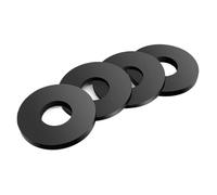 50-300pcs Flat Gasket H1-H2.5mm Black Nitrile Rubber Seals Waterproof Sealing Gasket(ID2xOD8xH1-200pcs)