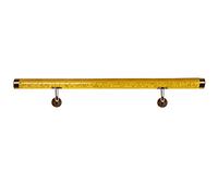 50-400 cm Long Acrylic Clear Stair Handrail, Wall Mounted Home/Corridor/Lofts Decor Railings, Anti Skid Safety Handle Bar for Child Elderly Disabled/Yellow/2.2M/7.2Ft