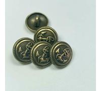 50-400pcs British Style12mm Metal Round Fashion Clothing Sewing Ship's Anchor Buttons for Shirt DIY Coat Buttons