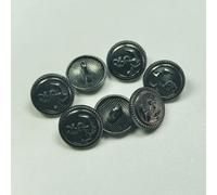 50-400pcs British Style12mm Metal Round Fashion Clothing Sewing Ship's Anchor Buttons for Shirt DIY Coat Buttons