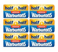 50 50 Bread 6x800g Warburton Half And Half Medium Loaf (6x800g)