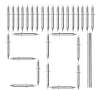 50-500pcs Double Headed Skirting Thread Seamless Nails Non Marking,Skirting Nails with Fixing Sleeve Tools,Seamless Invisible Installation Kit for Solid Wood Trim,Double-Sided Installation(A,50 Pcs)