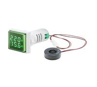 50-500V 0-100A Square LED Digital Voltmeter Ammeter 110V 220V Voltage Current Meter Voltammeter Car Volt Amp Tester(GREEN-Square)