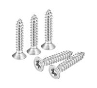 50/60/100pcs M3 M4 M5 M6 304 Stainless Steel Flat Countersunk Head Screws Tamper-proof Security Wood Screws(100pcs,M3 x 12mm)